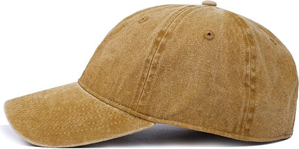HH HOFNEN Men Women Washed Distressed Twill Cotton Baseball Cap Vintage Adjustable Dad Hat