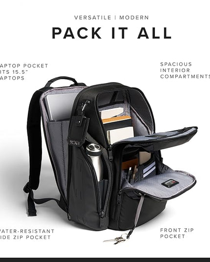 TUMI - Alpha Bravo Search Backpack - Laptop Backpack for Men & Women - Backpack for Work & Travel - 17.0" X 14.0" X 8.3" - Black