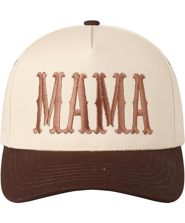 MIRMARU Two-Tone Vintage Canvas Trucker Hats for Men & Women, Adjustable Size Baseball Caps with Trendy Embroidered Design