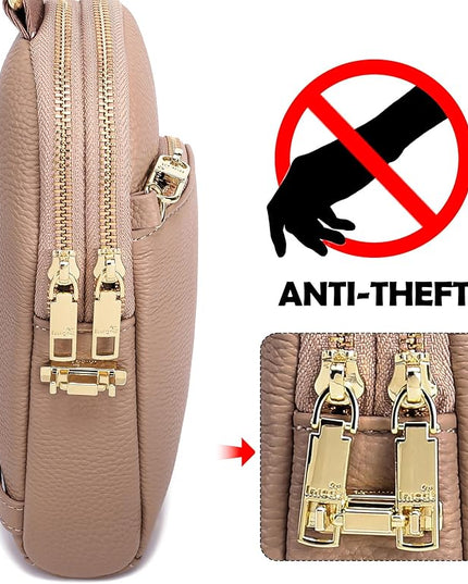 INICAT RFID Blocking Sling Bag Anti Theft Crossbody Bags Women Valentine's Day Gifts Travel Purses Vegan Leather