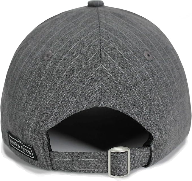 Fashion Baseball Hats for Men by King & Fifth | The Senna Baseball Cap with Low Profile & Menswear Fabric + Baseball Caps