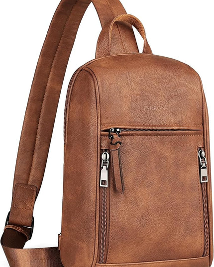 FADEON Sling Bag for Women Crossbody Purse Sling Bags, Designer Sling Purses Medium Travel Multi-Pocket Sling Backpack