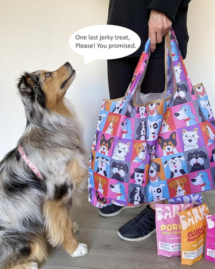 allydrew Large Foldable Tote Nylon Reusable Grocery Bags