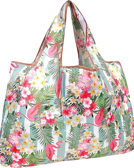 allydrew Large Foldable Tote Nylon Reusable Grocery Bags