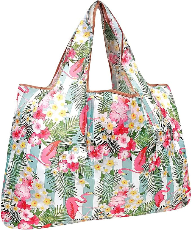 allydrew Large Foldable Tote Nylon Reusable Grocery Bags