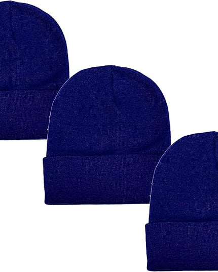 Gelante Unisex Beanie Cap Knitted Warm Solid Color