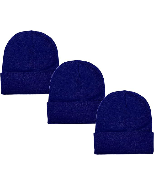 Gelante Unisex Beanie Cap Knitted Warm Solid Color