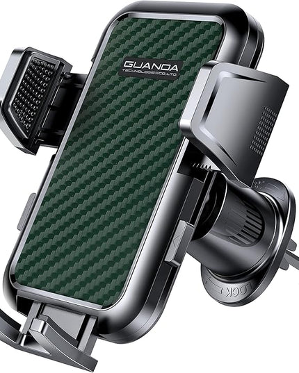 [2025 New] Car Vent Phone Mount, [Upgrade Hook Clip Never Shake] Adjustable 360 Rotation Vent Clip Car Phone Holder Mount, Big Phone & Thick Case Friendly Fit for All iPhone, Samsung & Cell Phone