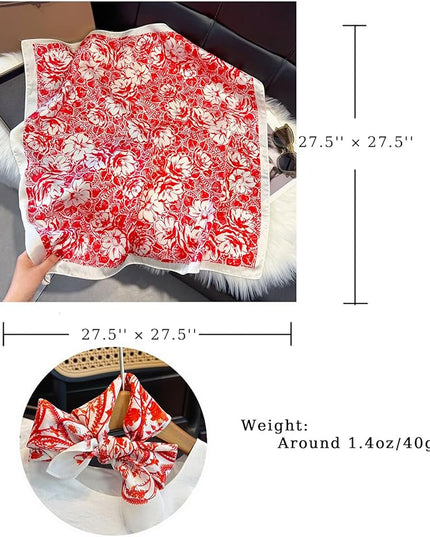 Satin Bandana Headscarf for Women Silky Hair Scarves for Fashion Lightweight