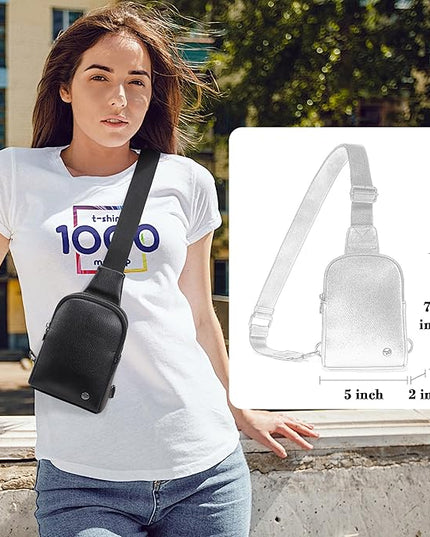 INICAT Sling Bag for Women Touchscreen Small Crossbody Cell Phone Purse Fanny Pack