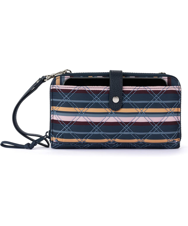 Sakroots Artist Circle Smartphone Crossbody in Coated Canvas, Detachable Wristlet Strap
