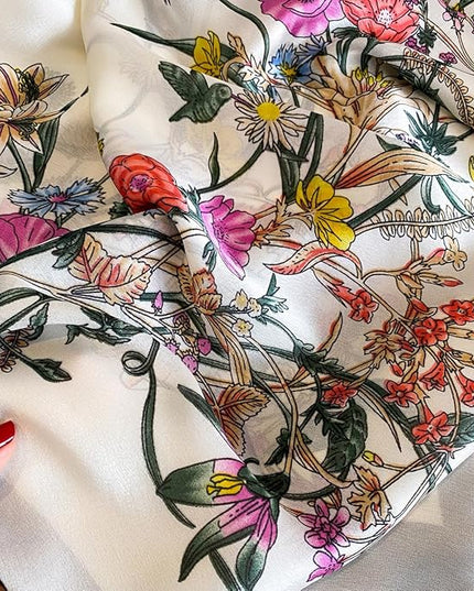 Silk Scarf Mulberry Silk Fashion Scarves Long Lightweight Shawl Wrap …