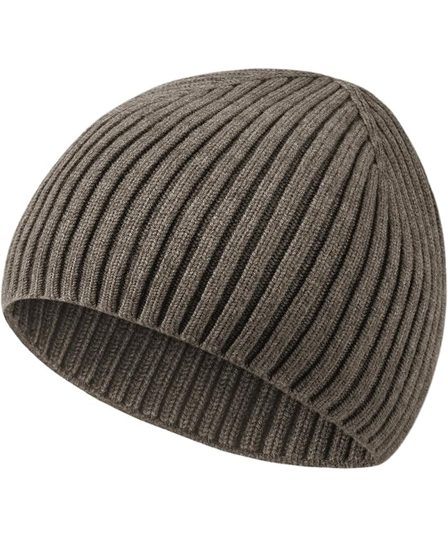 choshion Wool Knit Fisherman Beanie Hat for Men Women,Cuffless Warm Short Cuff Beanies Toboggan Ski Hats Winter Skull Cap