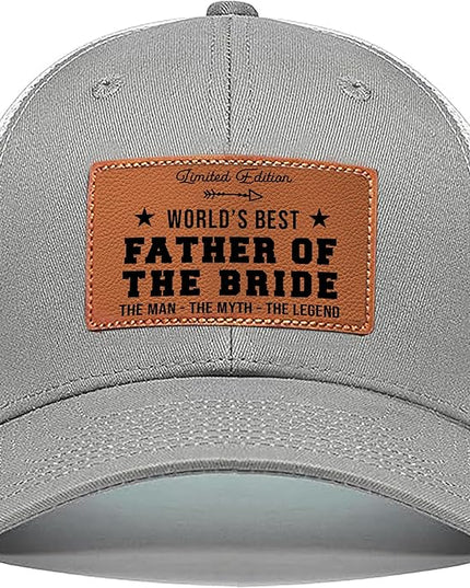 VIOZOFA Men's Hat Gifts - Men Cap Gifts for Christmas Father's Day Birthday Trucker Hat Leather Pattern Baseball Cap