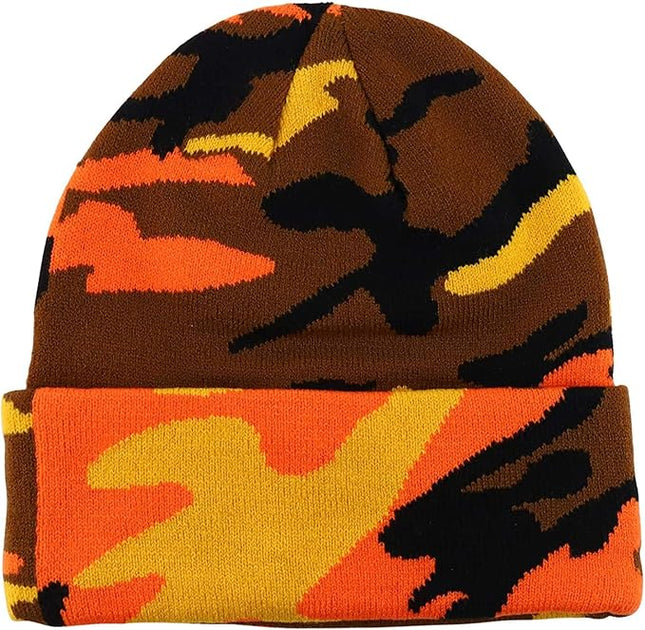 Gelante Unisex Beanie Cap Knitted Warm Solid Color