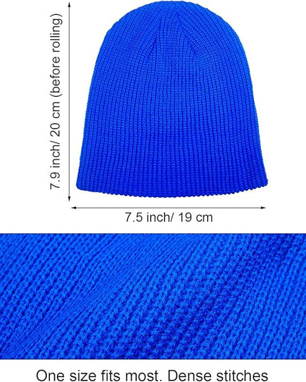 Geyoga 9 Pieces Winter Beanie Hats Trawler Short Beanie Watch Hat Warm Knit Fisherman Skull Cap for Men Women, 9 Colors