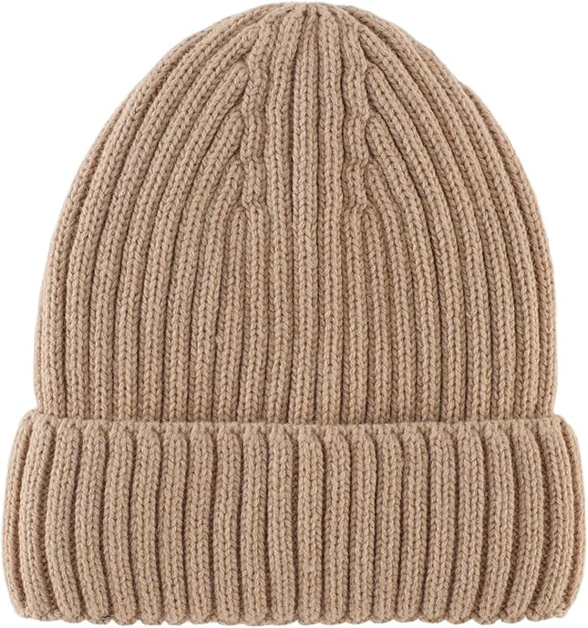 Connectyle Fleece Lined Cuffed Beanie Hat for Men Women Knitted Winter Wool Beanies Skull Cap Warm Watch Hat
