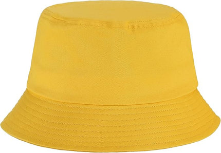 Umeepar Unisex Cotton Packable Bucket Hat Sun Hat Plain Colors for Men Women