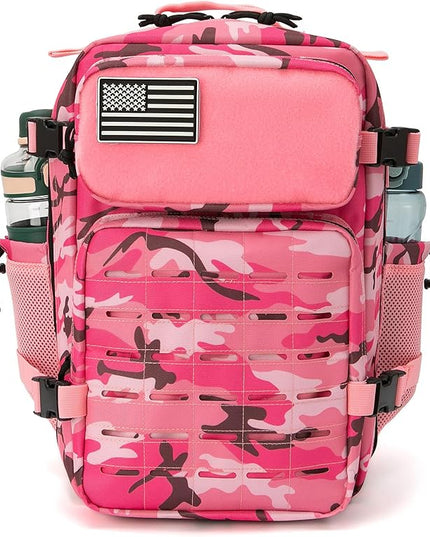 QT&QY 25L/45L Military Tactical Backpack For Men Molle Daypack 3 Day Bug Out Bag Hiking Rucksack With Bottle Holder