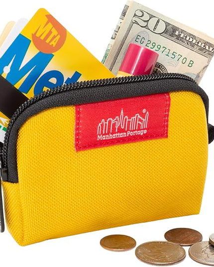 Manhattan Portage Coin Purse With Zipper Closure Pouch Eclectic Colors Credit Card ID Card Jewelry Keys Water Resistant Gift 1000D CORDURA® Everyday Carry