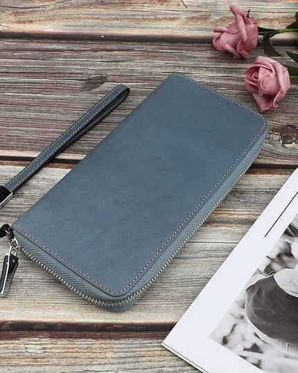 Lavemi Small Compact Women Wallet RFID Blocking Genuine Leather Bifold Purse with ID Windows