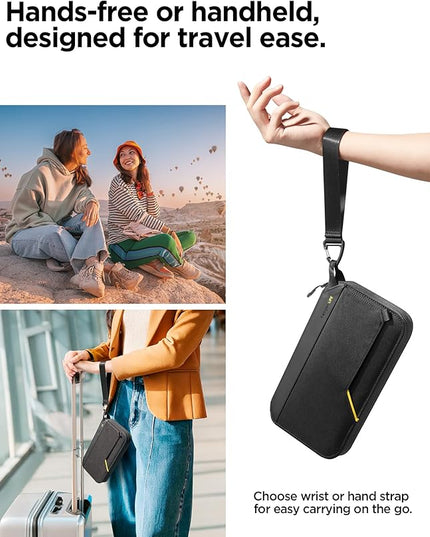 Spigen Life for Passport Card Cover Holder with RFID Blocking Technology Wallet Travel Documents Organizer Protector Accessories, SIM Card Pin Included