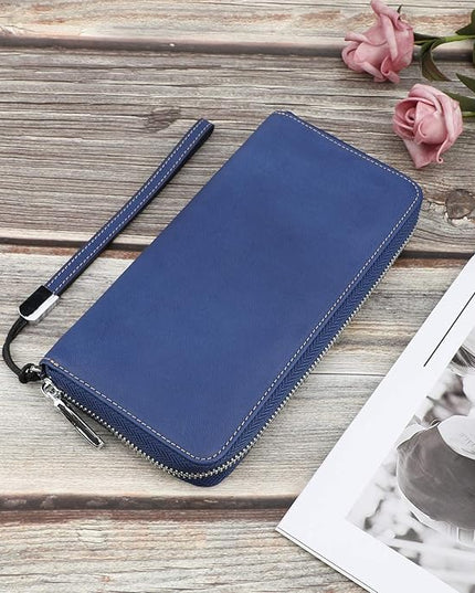 Lavemi Small Compact Women Wallet RFID Blocking Genuine Leather Bifold Purse with ID Windows