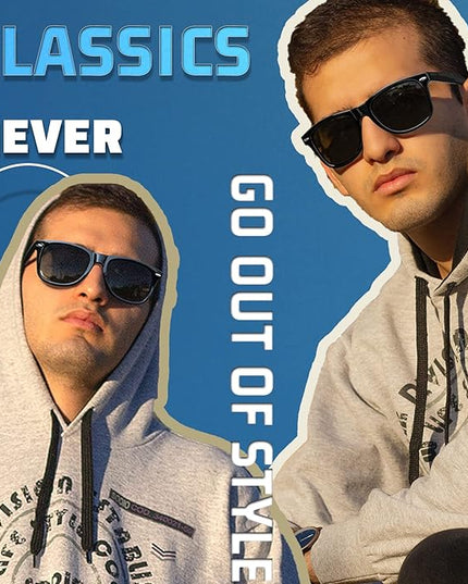 Joopin Square Sunglasses Polarized UV Protection Trendy Designer Sun Glasses Men Women