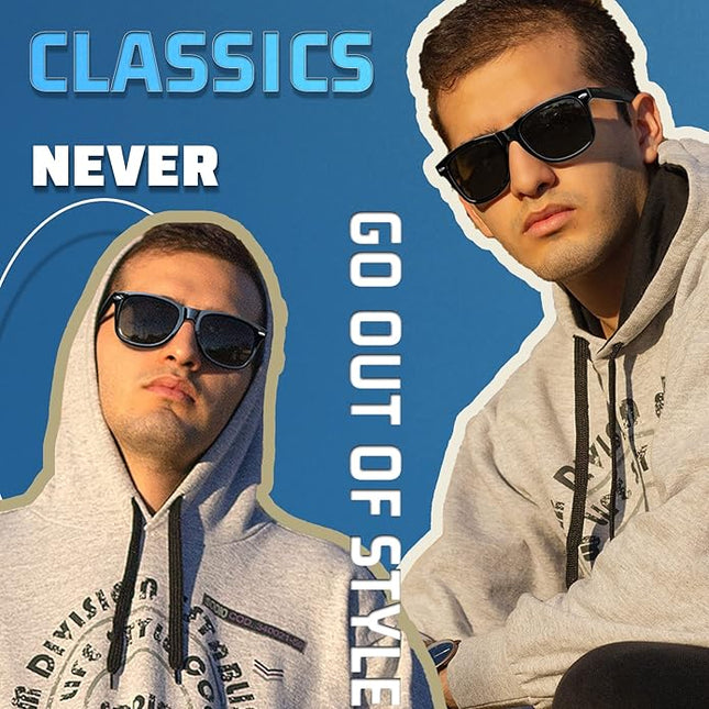 Joopin Square Sunglasses Polarized UV Protection Trendy Designer Sun Glasses Men Women