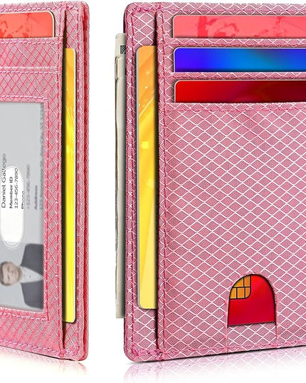 Artpaxy Slim Wallet for Men & Women, Minimalist Front Pocket Card Holder for Travel, RFID Blocking, Water Resistant Nylon Wallet for ID & Cash & Credit Card