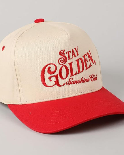 MIRMARU Two-Tone Vintage Canvas Trucker Hats for Men & Women, Adjustable Size Baseball Caps with Trendy Embroidered Design