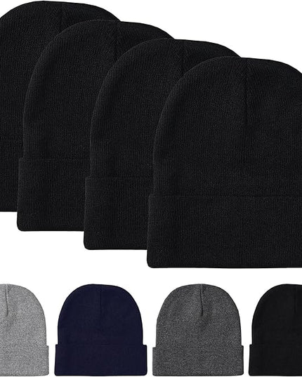 Unisex Winter Beanie – Warm Knit Hat for Men & Women, Soft Stretchy Cold Weather Cap for Outdoor, Running & Hiking