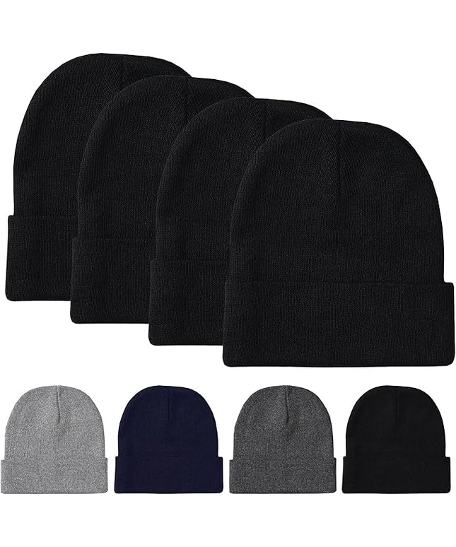 Unisex Winter Beanie – Warm Knit Hat for Men & Women, Soft Stretchy Cold Weather Cap for Outdoor, Running & Hiking