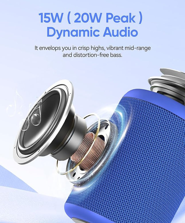 Portable Bluetooth Speaker Valentines Gifts For Him: Powerful Crystal Clear Sound/Romantic Light/IPX5 Waterproof/All Day Playtime/BT 5.3/TWS Paring,Small Wireless Speaker for Outdoor|Travel|Date Night