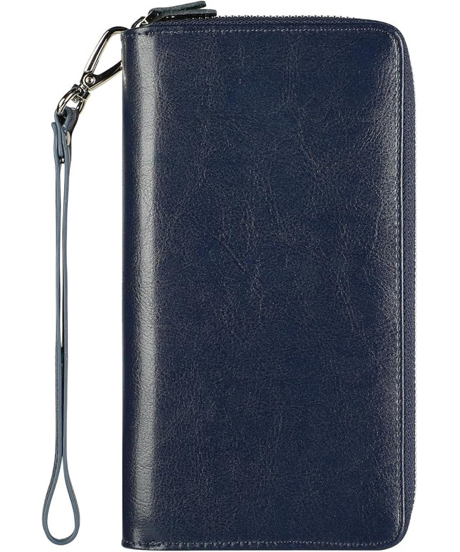 Lavemi Small Compact Women Wallet RFID Blocking Genuine Leather Bifold Purse with ID Windows