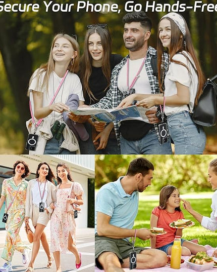 3-in-1 Adjustable Phone Lanyard Crossbody Cell Phone Neck Strap Universal Mobile Wrist Lanyard