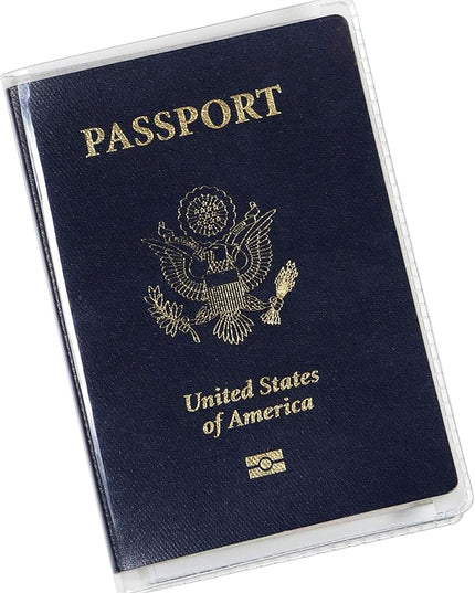 Millennial Essentials unisex-adult Waterproof Clear Passport Cover Plastic Passport Protector Vinyl ID Card Protector Case Holder Travel Pack of 6,