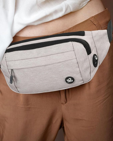 WATERFLY Fanny Pack Waist Bag: Small Hip Pouch Bum Bag Fannie Pack Phanny Fannypack Waistpack Bumbag Beltbag Sport Slim Fashionable for Jogging Hiking Hiker Woman Man