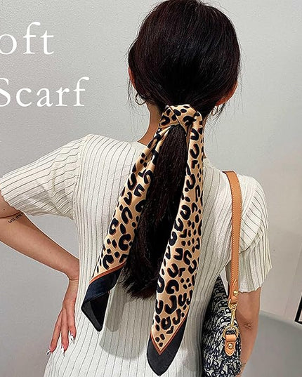 Dailyacc Hair Bandanas Scarf For Women Lightweight Fashion Neck Silk Satin Head Scarves For Sleeping Handbags Scarf