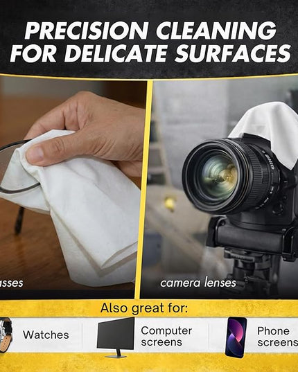 Microfiber Magic Streak Free Cleaning Cloth 10 Pack Clean Any Surface with Just Water Eco Friendly Perfect for Window, Mirror, Glass, Kitchen, Counters, Appliances, Car, Cycle, TV Screen