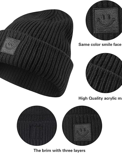 MaxNova Beanie Hat Thick Warm Winter Hat Unisex