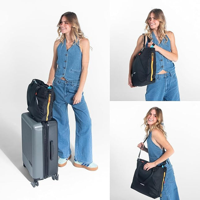 Sherpani Jetsetter, 15" Laptop & Tablet Business Work Tote with Removable Shoulder Strap, 16L Travel Crossbody Bag