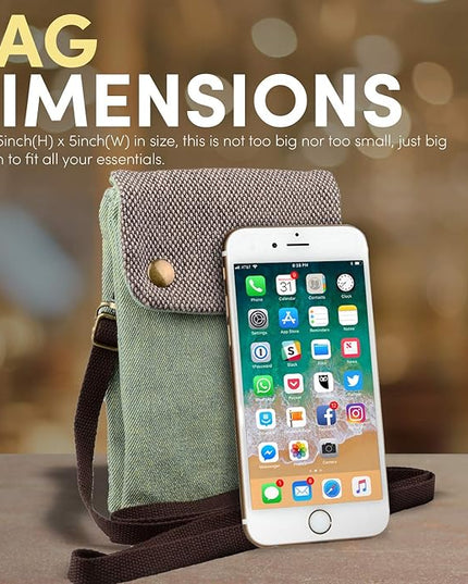 katloo Small Crossbody Cellphone Purse Bag With Shoulder Strap, Travel Pouch Women Passport Phone Holder Wristlet Wallet
