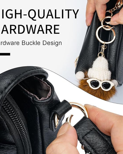 APHISON Small Crossbody Bags for Women Trendy, Leather Phone Wallet Purses Handbags Card Slots with Adjustable Guitar Strap