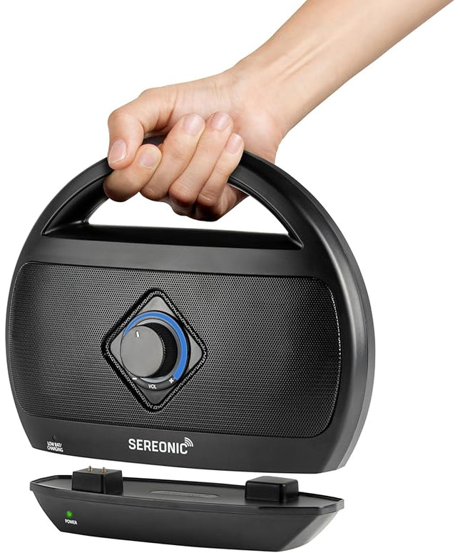 Portable Wireless TV Speakers - Ideal for TV Watching Without The Blaring Volume - Wireless Speakers Designed for Hard of Hearing, Elderly, and Seniors