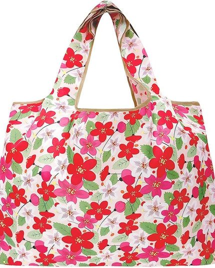 allydrew Large Foldable Tote Nylon Reusable Grocery Bags