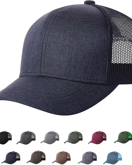 TSSGBL M, L, XL, XXL Snapback Trucker Hats Baseball Caps Adjustable Blank Mesh Back Ball Caps for Men Women