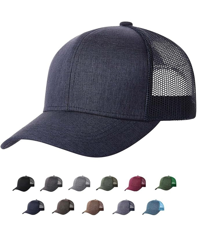 TSSGBL M, L, XL, XXL Snapback Trucker Hats Baseball Caps Adjustable Blank Mesh Back Ball Caps for Men Women