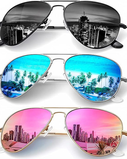 KALIYADI Classic Aviator Sunglasses for Men Women Driving Sun glasses Polarized Lens UV Blocking