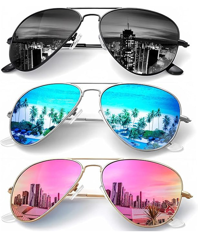 KALIYADI Classic Aviator Sunglasses for Men Women Driving Sun glasses Polarized Lens UV Blocking